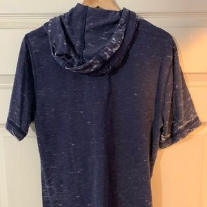 Red Camel t-shirt type hoodie stone wash blue/white medium